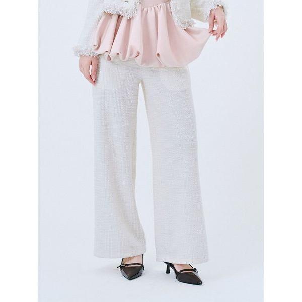 パンツ 「WEB限定00サイズ」カットツイードパンツ レディース