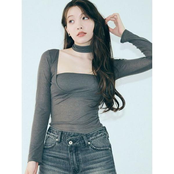 tシャツ 「LILY BROWN Lingerie」バンドゥ付き2wayボディスーツ レディース