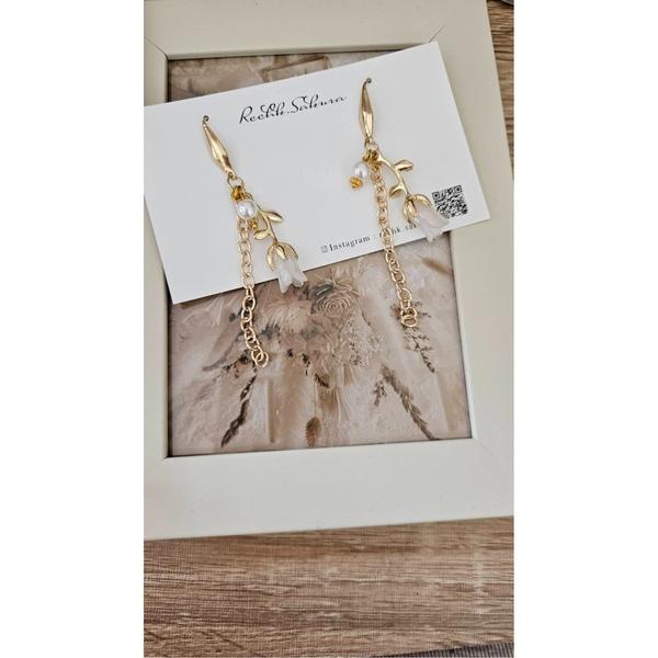 ピアス 「ReeHK.Sakura」 白チューリップピアス(MA) レディース