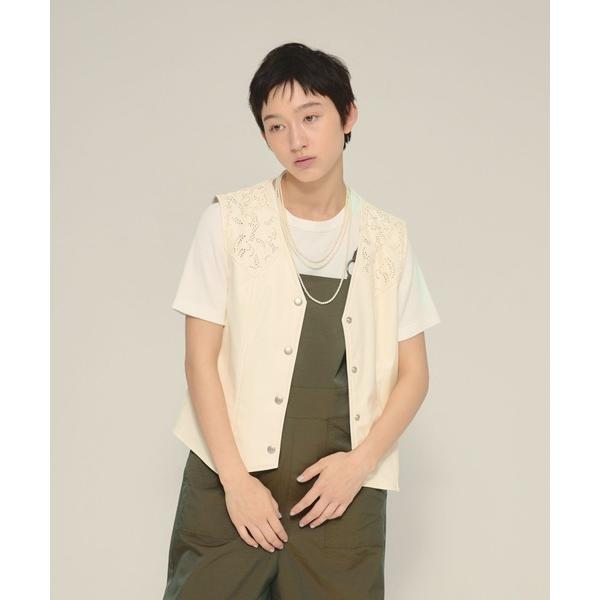 ベスト ジレ 「eL」Punching Leather Gilet/580115 レディース