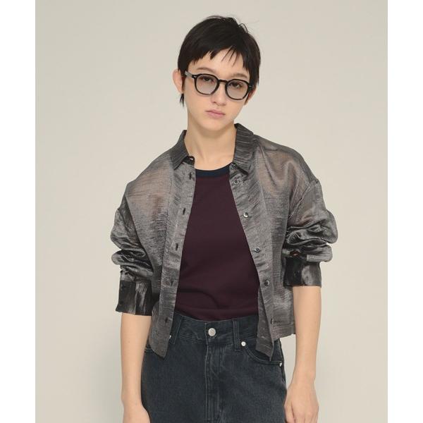 ブラウス シャツ 「eL」Sheer Stripe Shirts/497242 レディース