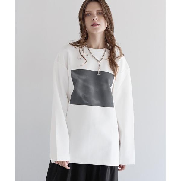 tシャツ コットンポンチサイドスリットプリントロンT メンズ レディース