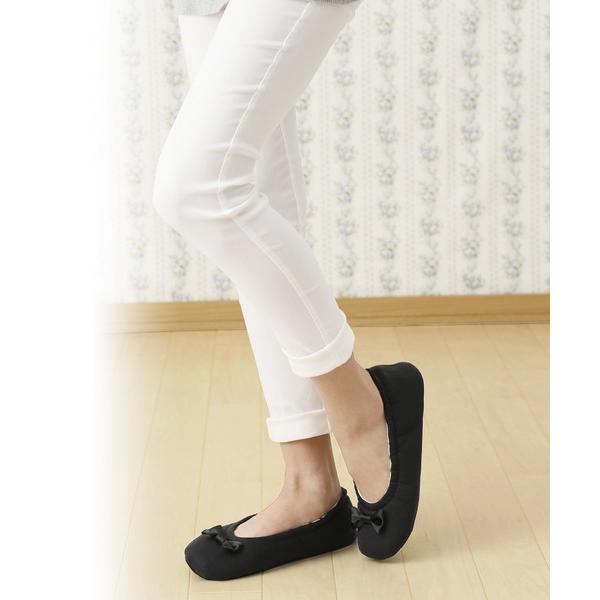 旅行 抗菌防臭 折りたためるヒールアップスリッパ