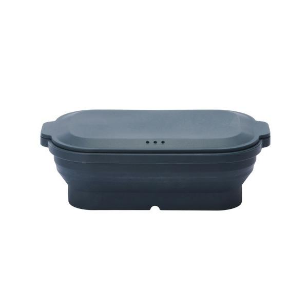 キッチン tone フタがお皿になるシリコンスチーマー 丸型 角型