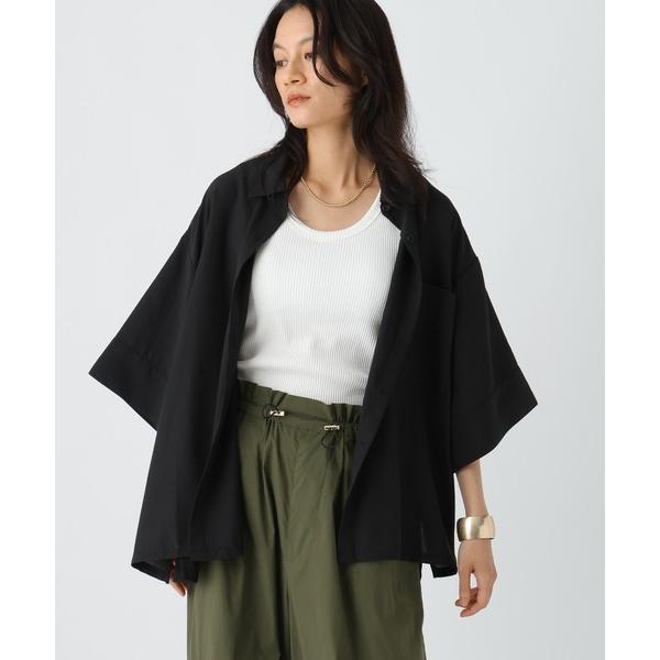 ブラウス シャツ アイロンいらず5分袖ドライシャツ / 579965 レディース