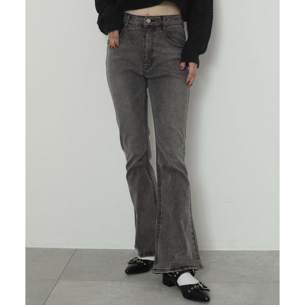 ジーンズ デニム デニムパンツ WEGO/ストレッチフレアデニムパンツ レディース