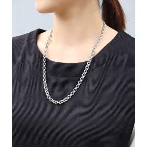 ネックレス 金属アレルギー対応「ieLS」ステンレス　コンビネーションチェーンネックレス メンズ レディース