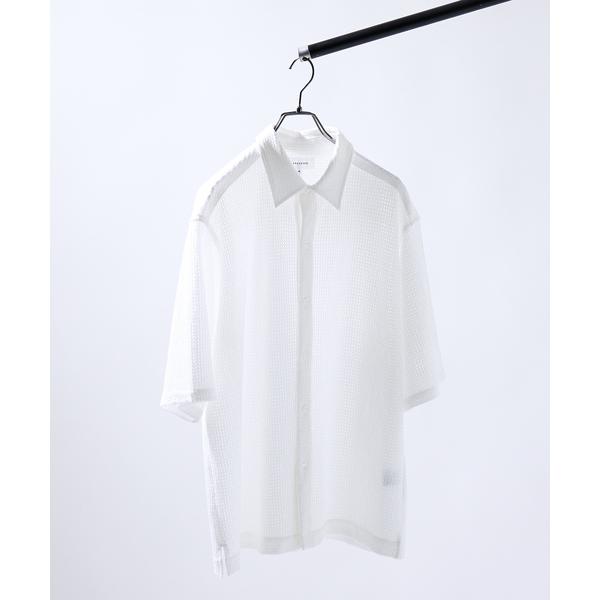 シャツ メッシュジャガード　シアーシャツ / オーバーサイズ メンズ レディース