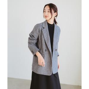 コート アウター ミックス ツイード ジャケット（S〜M） レディース