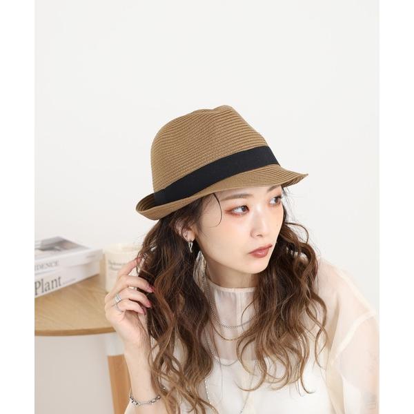 帽子 ハット 洗える中折れハット レディース