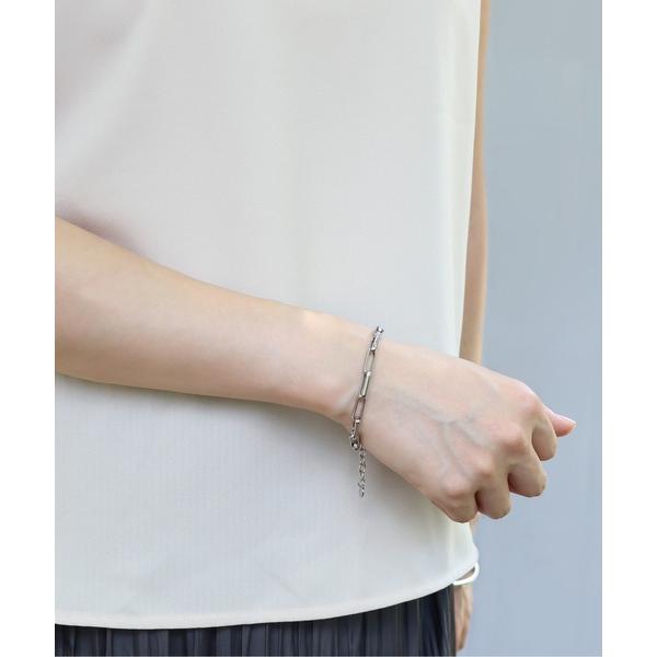 ブレスレット 金属アレルギー対応「ieLS」ステンレス　オーバルチェーンブレスレット メンズ レディ...