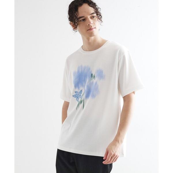 tシャツ ボカシフラワーTシャツ メンズ