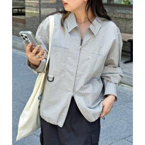 ブラウス シャツ デタッチャブルチェックシャツ レディース メンズ