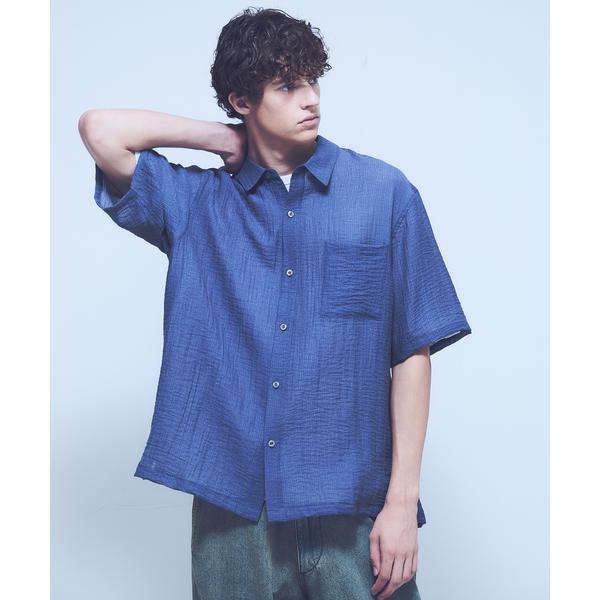シャツ スーパーシアー ラメドビー 半袖シャツ / オーバーサイズ メンズ レディース