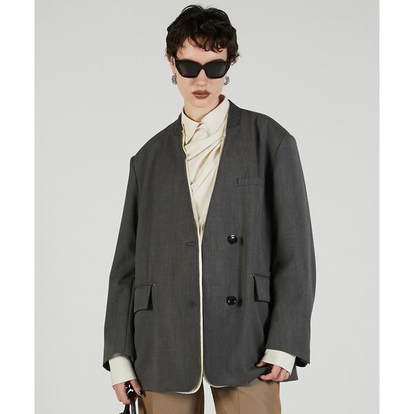 ジャケット ノーカラージャケット ノーカラービッグジャケット / No Collar Big Jac...