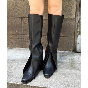 ブーツ カバーロングブーツ レディース