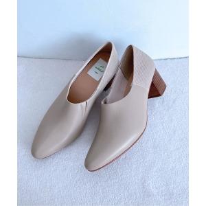 ブーツ 本革サイドスリットエラスティックブーティ レディース