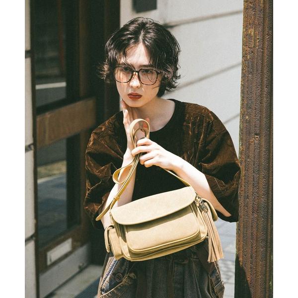 ショルダーバッグ バッグ オリジナル6ポケットタッセルショルダーバッグ レディース