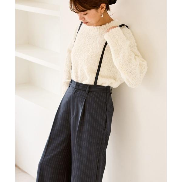 パンツ フレアシルエットサスペンダー付きパンツ レディース