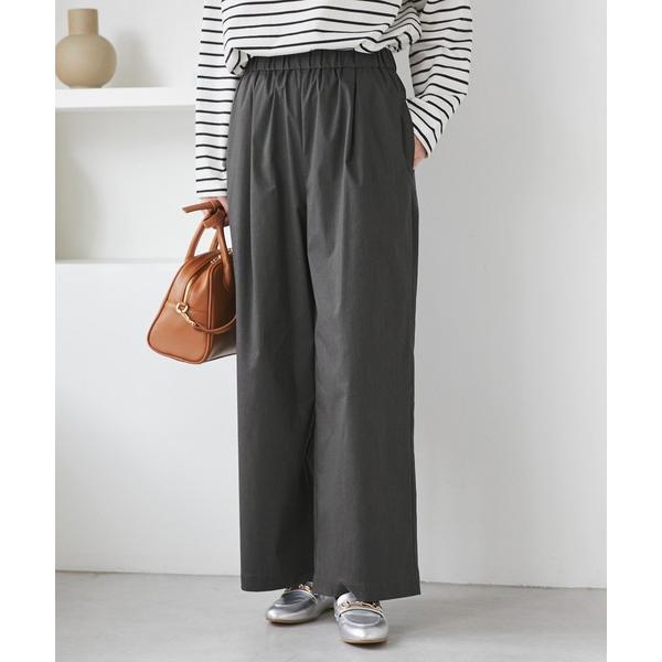 パンツ キレイ目イージーワイドパンツ/UVカット レディース