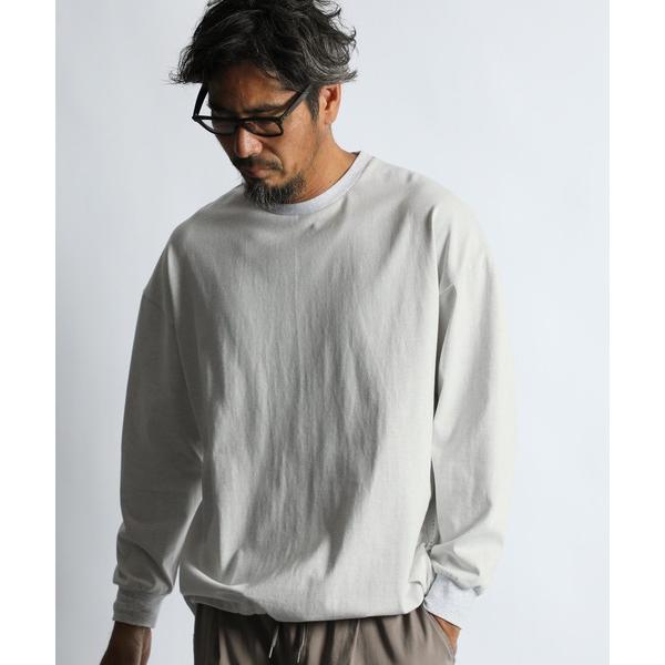 tシャツ SHELTER PLATING L/SL CREW TEE：2重編み 裾ドローコード付き ...