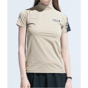 「CPG GOLF」 半袖Tシャツ SMALL ベージュ レディース