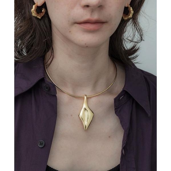 チョーカー (loni)Leaf Plate Choker レディース