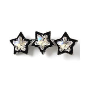 ヘアクリップ スター3ストーンヘアクリップ