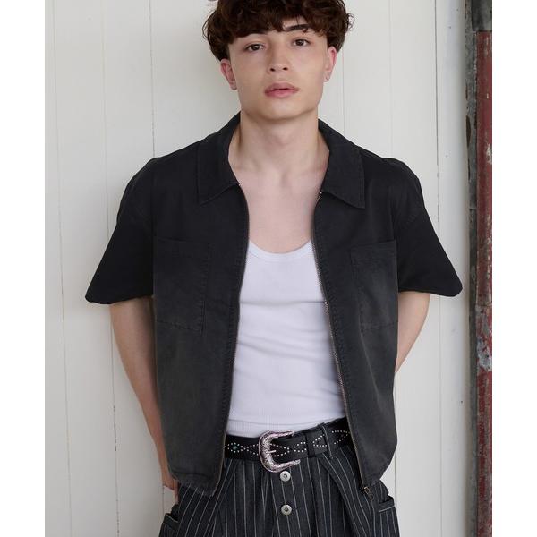 シャツ GRADATION PROCESSING ZIP SHIRT／グラデーション加工ジップシャツ...