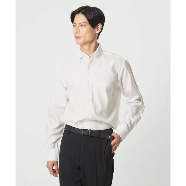 シャツ コットン ロイヤルオックス ボタンダウン ドレスシャツ -形態安定- メンズ