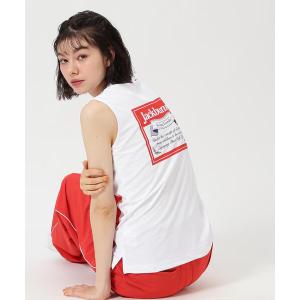 tシャツ 「Jack Bunny!!」「CHEERSシリーズ」UV 吸水速乾 PIN-KARIカノコ スリーブレスモックネックカットソー レディース