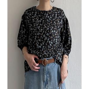ブラウス シャツ ボタニカルプリント2WAYブラウス レディース