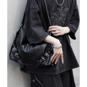 ショルダーバッグ ベルトバックル マルチWAYデザイン ショルダーバッグ バックパック メンズ レディース