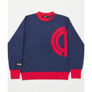 「CPG GOLF」 長袖ニット MEDIUM ネイビー レディース