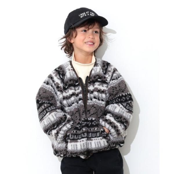 ブルゾン アウター ジャガードボアジャンパー キッズ 子供服 男の子 女の子