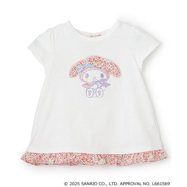 tシャツ 「マイメロディ」LibertyアップリケTシャツ キッズ 子供服 女の子