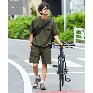 tシャツ SOLOTEX/ソロテックス パッカブル トラベルセットアップ ミニバッグ付き メンズ