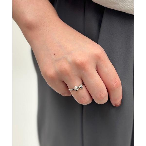 指輪 リング ミニ リボン リング レディース