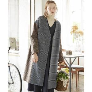 「シロップ．」 ノーカラーコート LARGE ブラック系その他 レディース