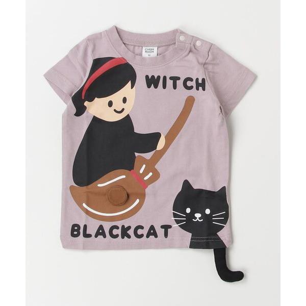 「CHEEK ROOM」 「KIDS」半袖カットソー 90cm パープル キッズ