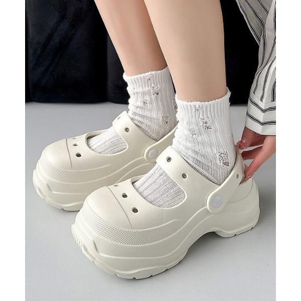 サンダル ハーフスリッパ厚底サンダル レディース