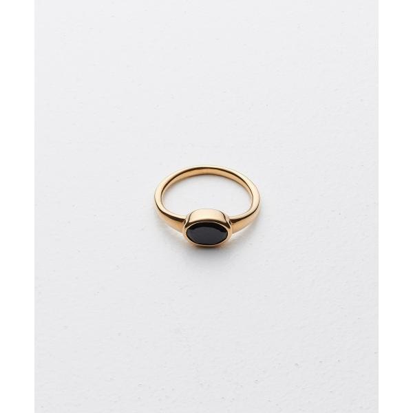 指輪 リング Black Spinel Ellipse Ring レディース メンズ