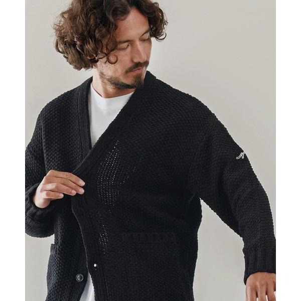 カーディガン mcg3672-ざっくりニットカーデ-サイセンタク カーディガン メンズ