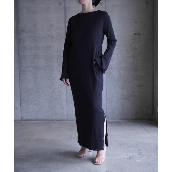 ワンピース Thumbhole ribbed dress