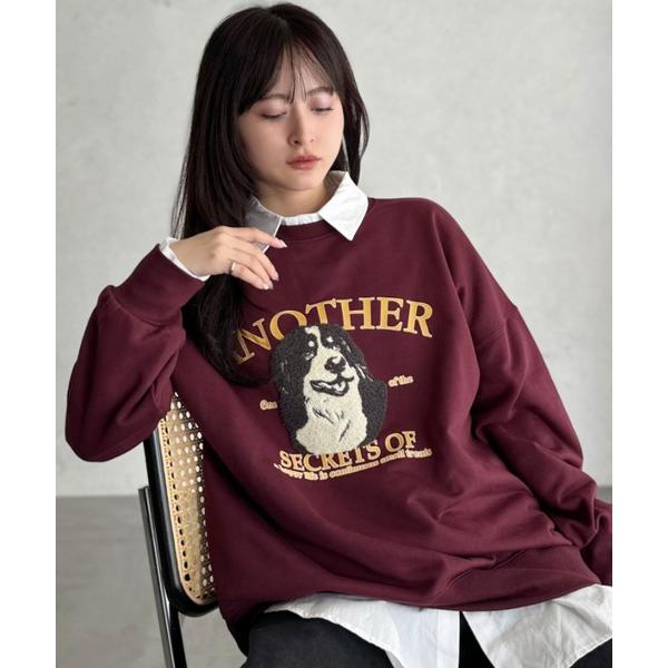 トレーナー スウェット 「Good Riddance」古着風 ドッグモチーフ プリント スウェット ...