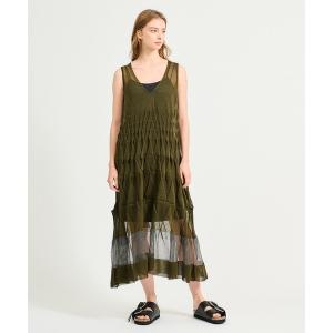 ワンピース BOUSSOLE / 2WAY ティアード ドレス「ESTNATION EXCLUSIVE」