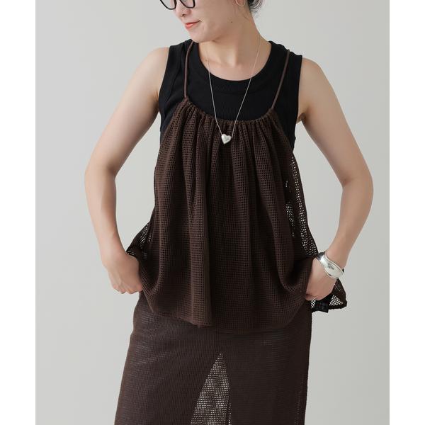 tシャツ メッシュホルターネックプルオーバー レディース