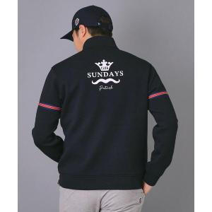 ブルゾン アウター 「新レーベル ADABAT NAVY」ライトスムーストラックブルゾン メンズ