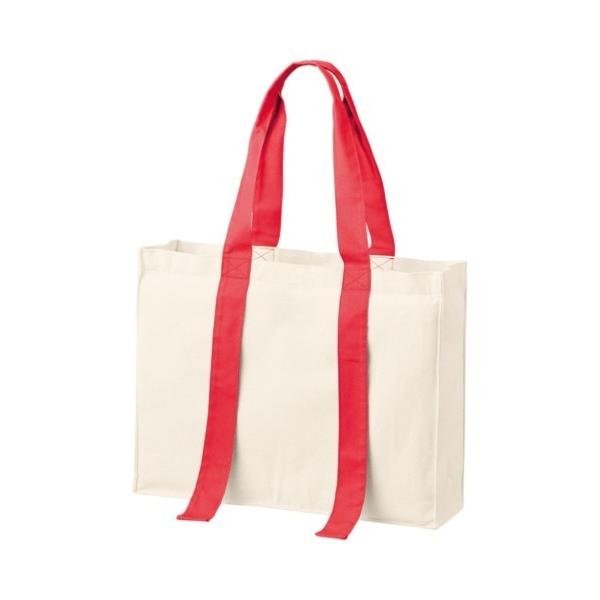 トートバッグ キャンバスカラーハンドルスクエアキャリーオントート レディース