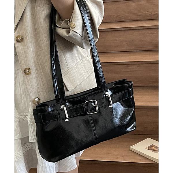 ハンドバッグ レザー風ベルトバッグ
